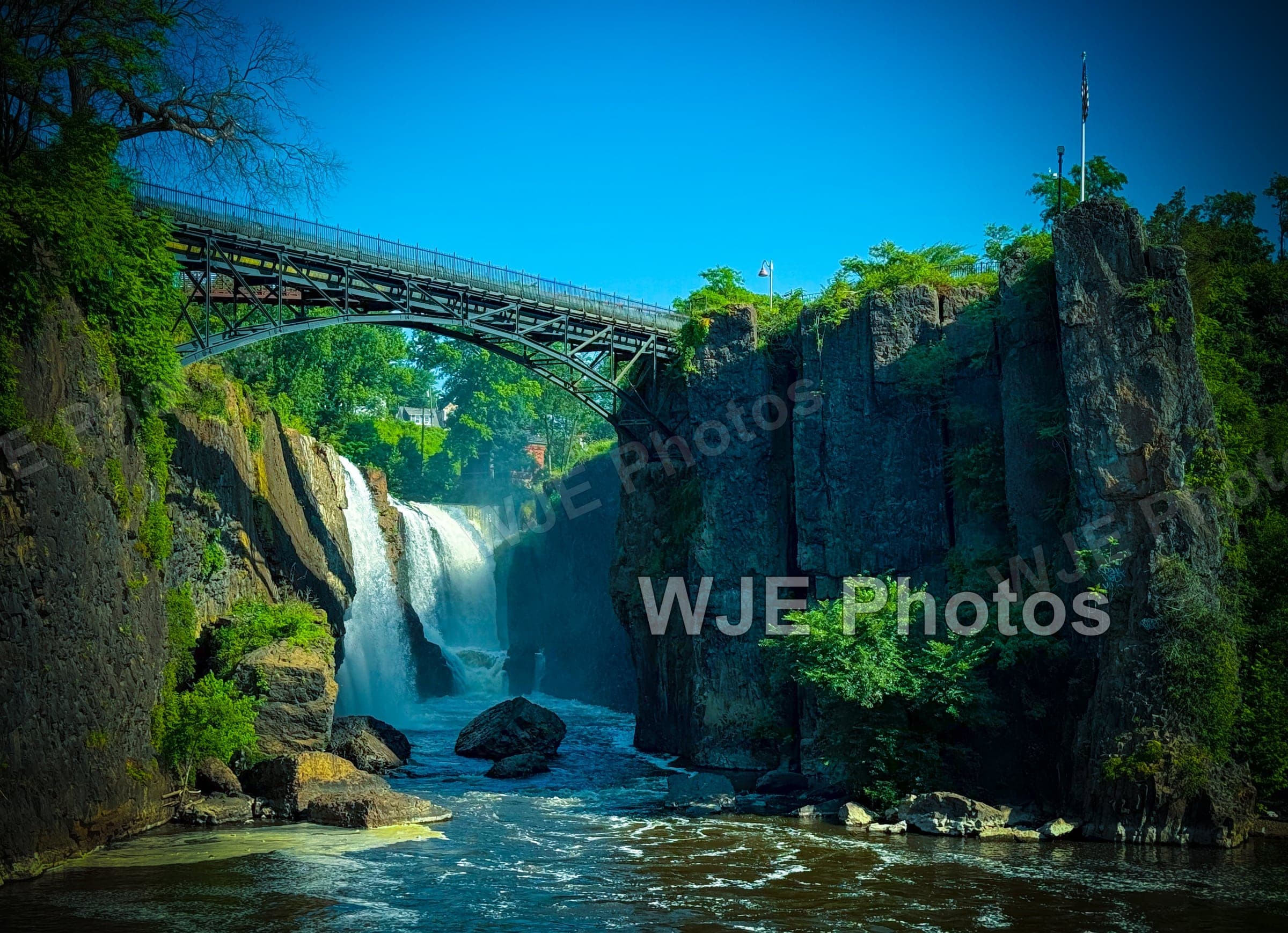 Paterson Great Falls waterfall landscape in New Jersey
